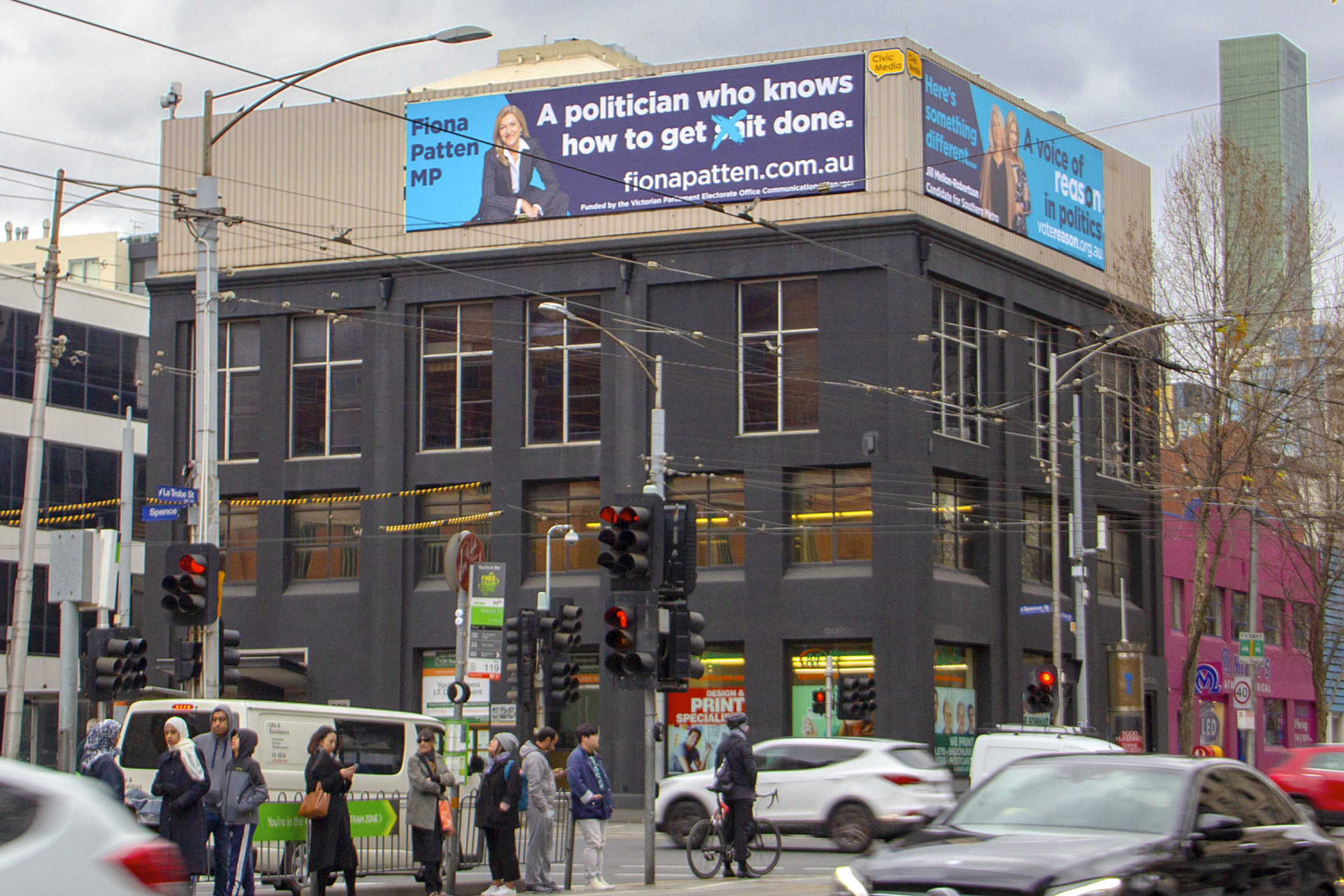 A Melbourne CBD example of outdoor advertising as the perfect brand builder