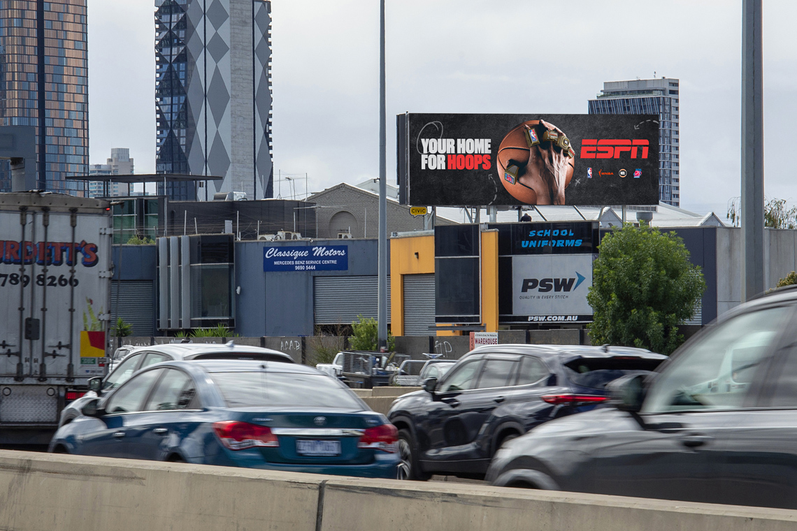 One of our many classic billboard locations throughout Melbourne