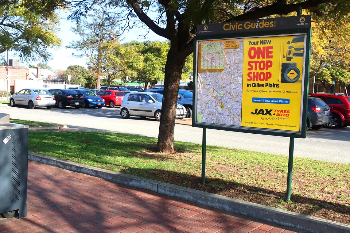 A digital billboard operated by Civic Outdoor in Melbourne's inner suburbs