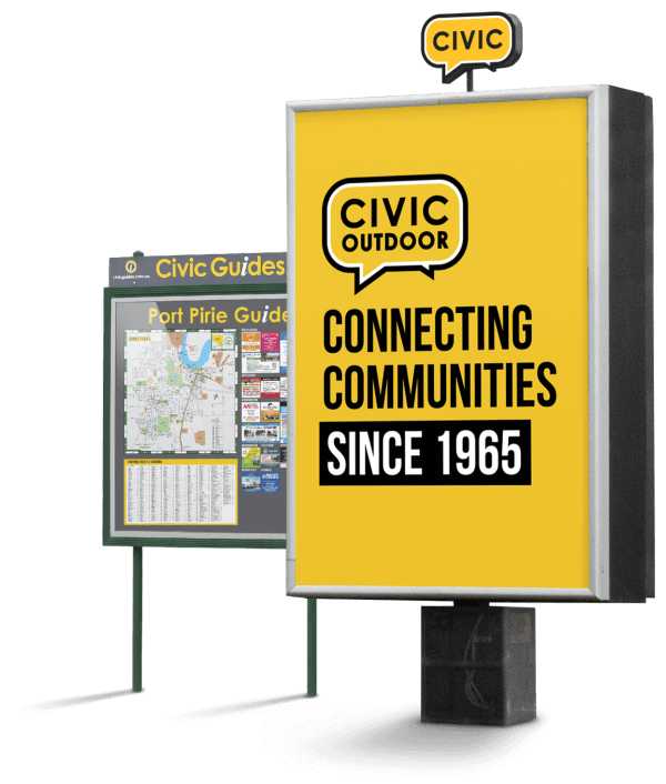 A Civic Guide and a digital billboard that form an important part of our story